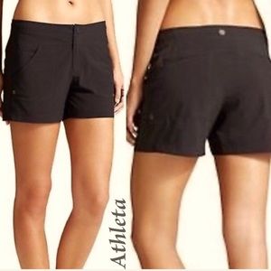 Athleta Womens Black Costal Shorts